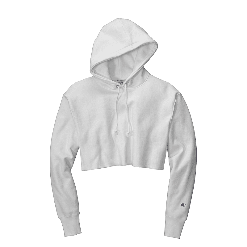 Champion Women’s Reverse Weave Cropped Cut-Off Hooded Sweatshirt